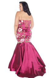 Mac Duggal Fabulouss 77355F Cranberry