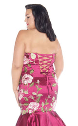 Mac Duggal Fabulouss 77355F Cranberry