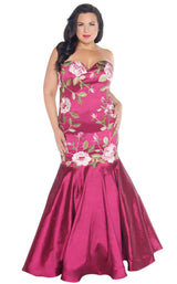 Mac Duggal Fabulouss 77355F Cranberry