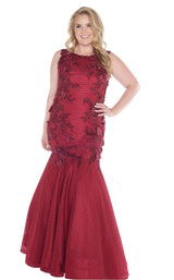 Mac Duggal Fabulouss 77375F Burgundy