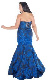 Mac Duggal Fabulouss 77381F Cobalt-Black