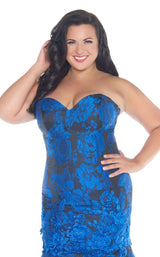 Mac Duggal Fabulouss 77381F Cobalt-Black