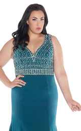 Mac Duggal Fabulouss 77388F Deep Emerald