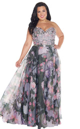 Mac Duggal Fabulouss 77390F Water-Lily
