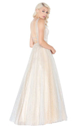 Mac Duggal 77402M Nude/Silver