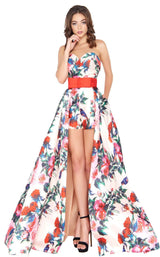 Mac Duggal 79097A Floral-Romance