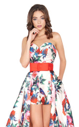 Mac Duggal 79097A Floral-Romance