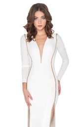 Mac Duggal 79186A Ivory/Gold