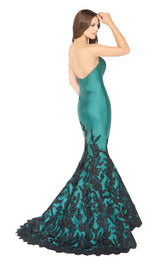 Mac Duggal 80761D Emerald-Black