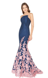 Mac Duggal 80761D Midnight-Rose