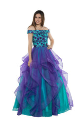 Milano Formals E2296 Green-Purple