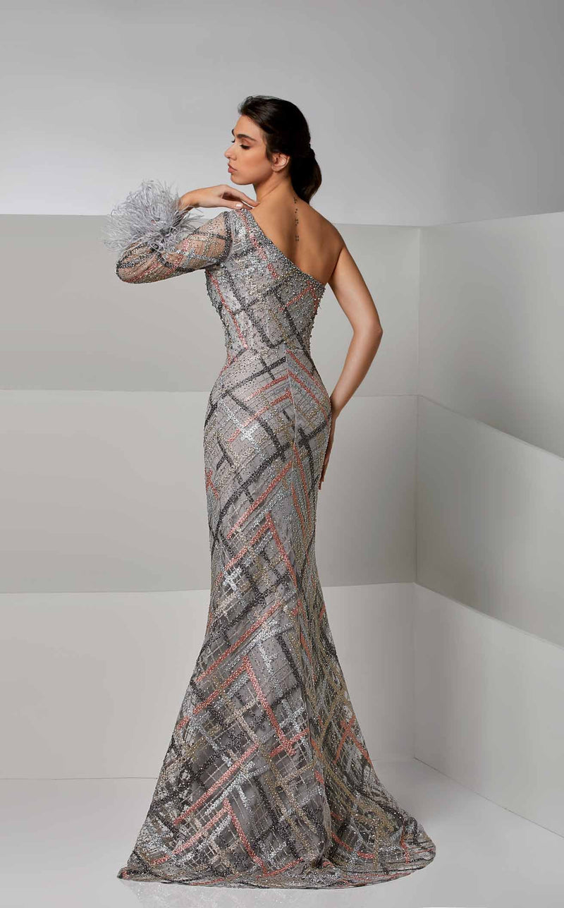 Modessa Couture M20245 Mauve-Chalk