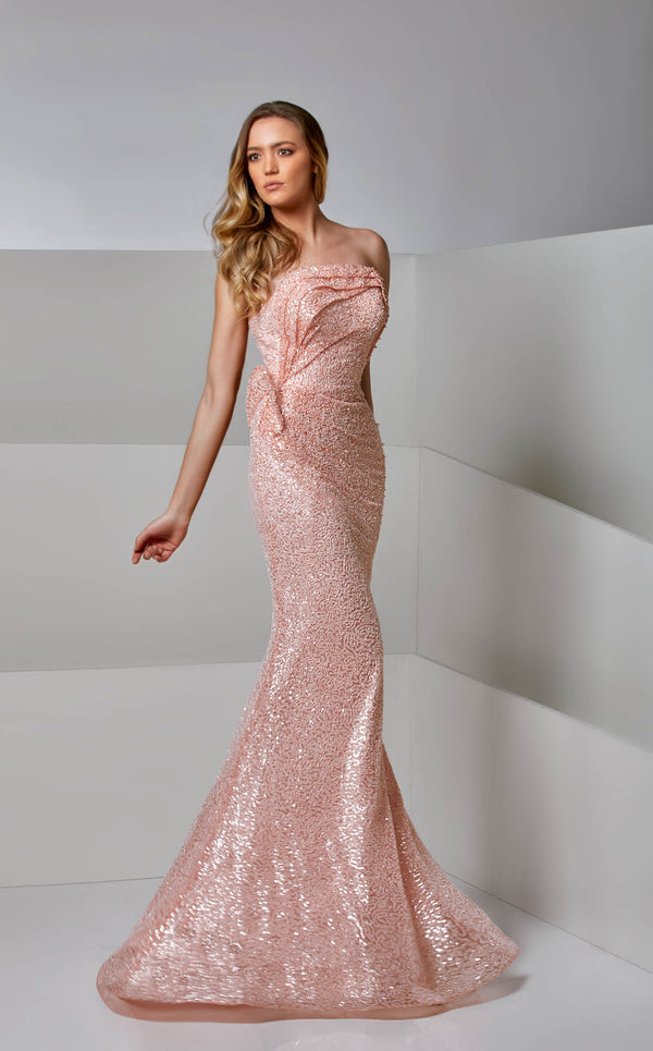 Modessa Couture M20273 Orange