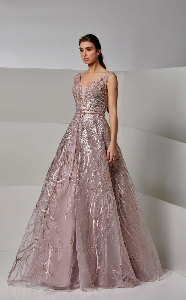 Modessa Couture M20275 Crystal Pink