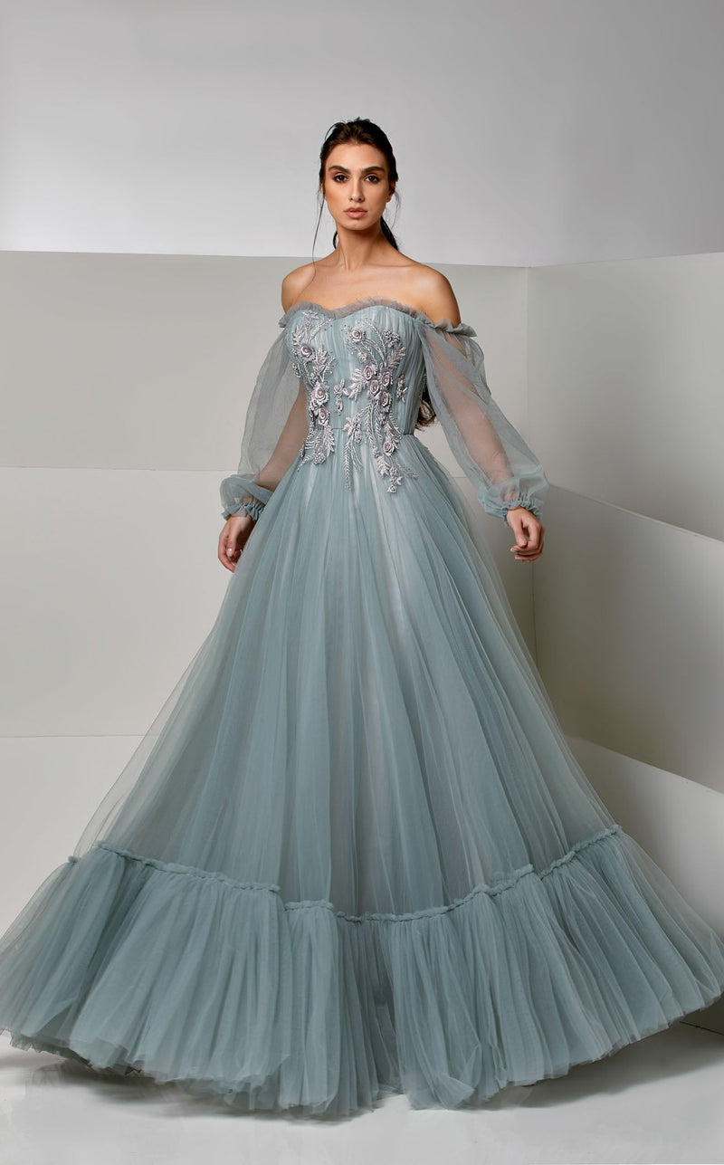 Modessa Couture M20287 Frosty-Green