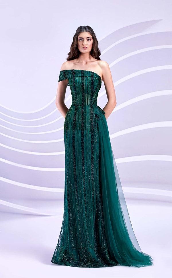 Modessa Couture M20311 Hunter Green