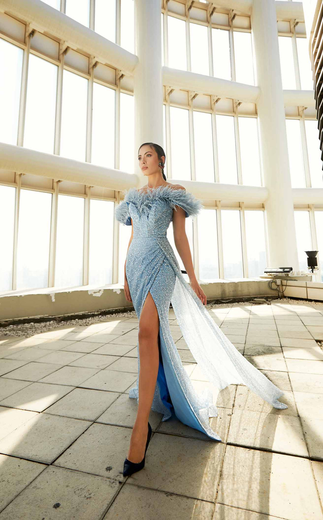Modessa Couture M20316 Blue