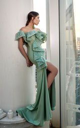 Modessa Couture M20335 Grey-Green