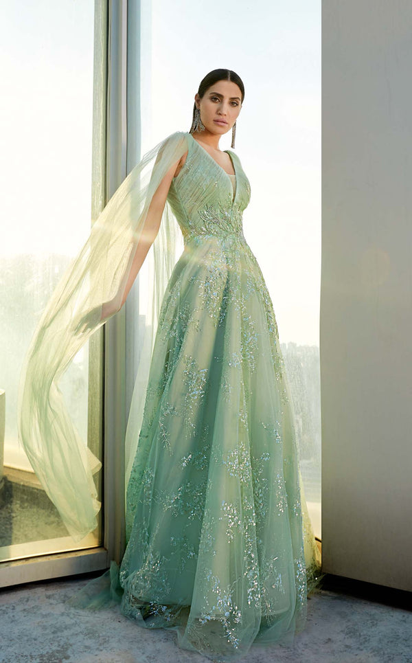Modessa Couture M20347 Frosty-Green