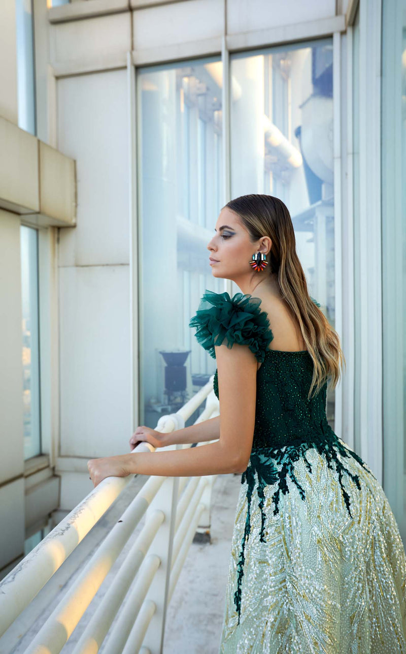 Modessa Couture M20349 Hunter Green