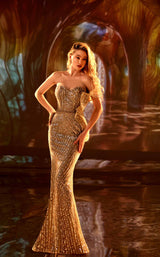 Modessa Couture M22402 Gold