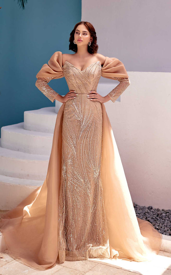 Modessa Couture M22403 Gold