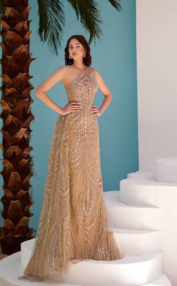 Modessa Couture M22407 Beige