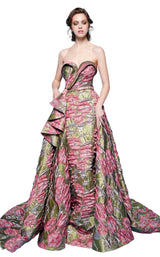 MNM Couture N0231 Green-Pink