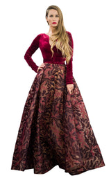 MNM Couture N0263 Burgundy