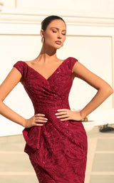 Daymor NC1091 Dress Wine