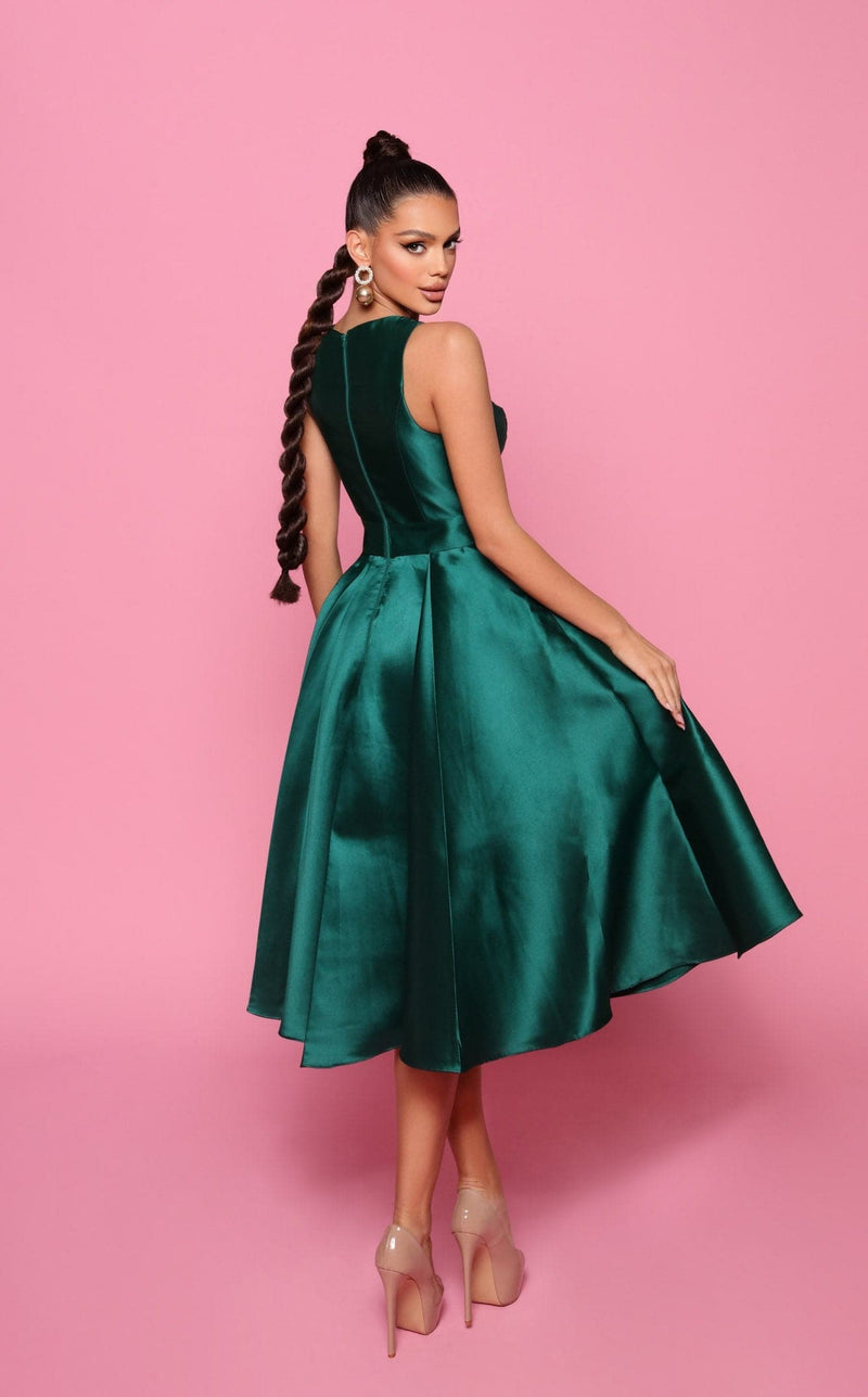 Nicoletta NP150 Dress Emerald