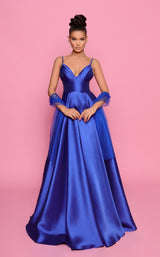 Nicoletta NP157 Dress Cobalt