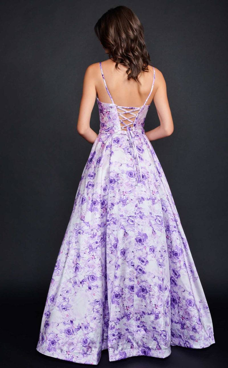 Nina Canacci 1527 Purple Print