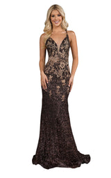 Nina Canacci 8195 Black-Rose-Gold