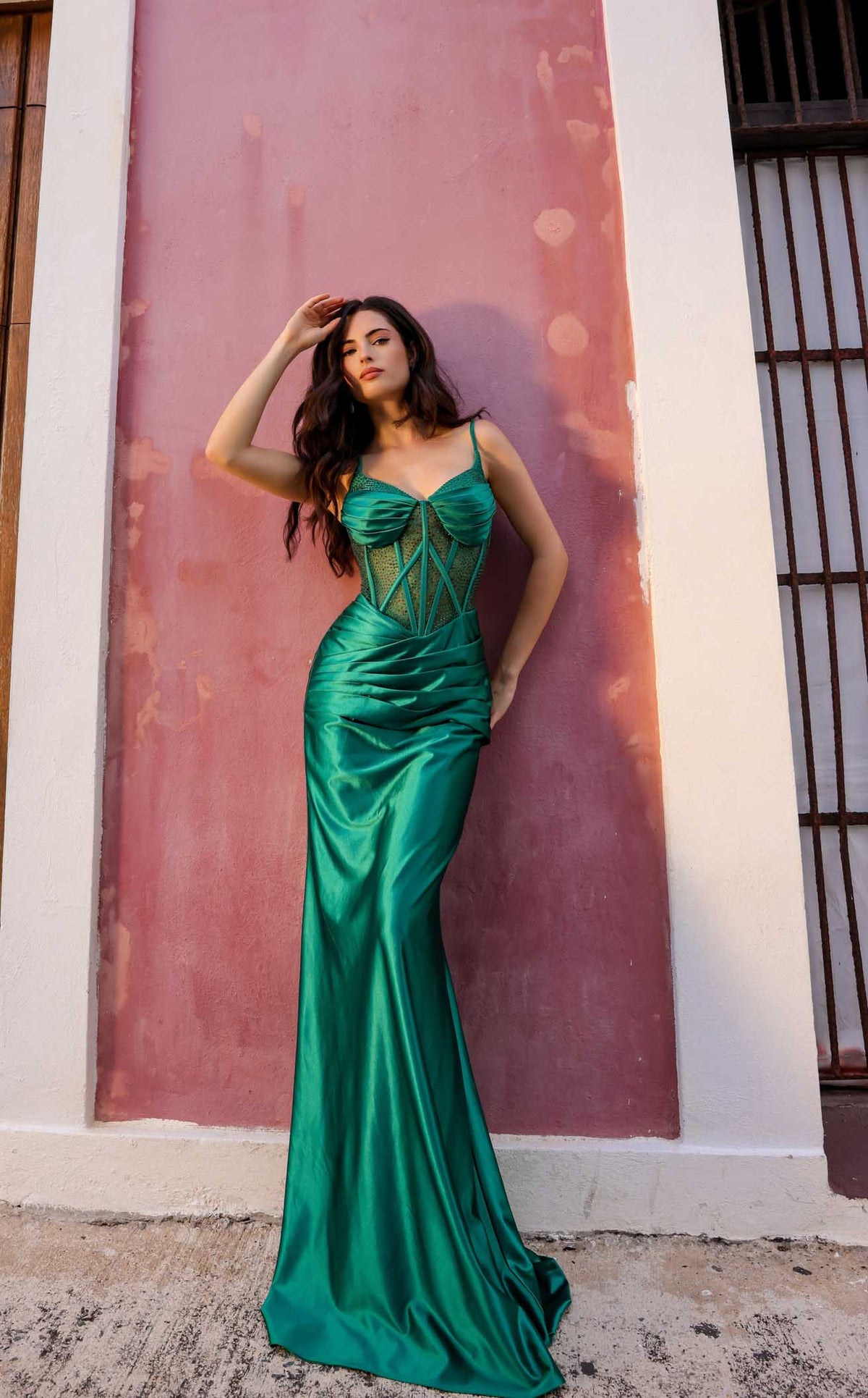 green emerald velvet dress Nekane NKN Sleeveless Printed Dress at Leaf Boutique Xs