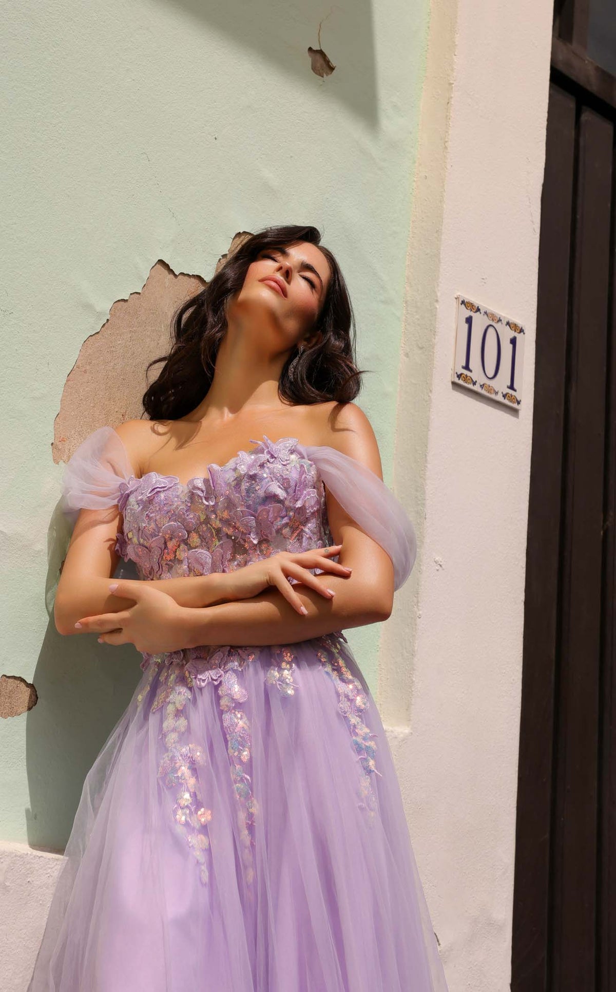 [NOX ANABEL]キャバドレス/チュールドレス Nox Anabel J1324 Dress | NewYorkDress.com