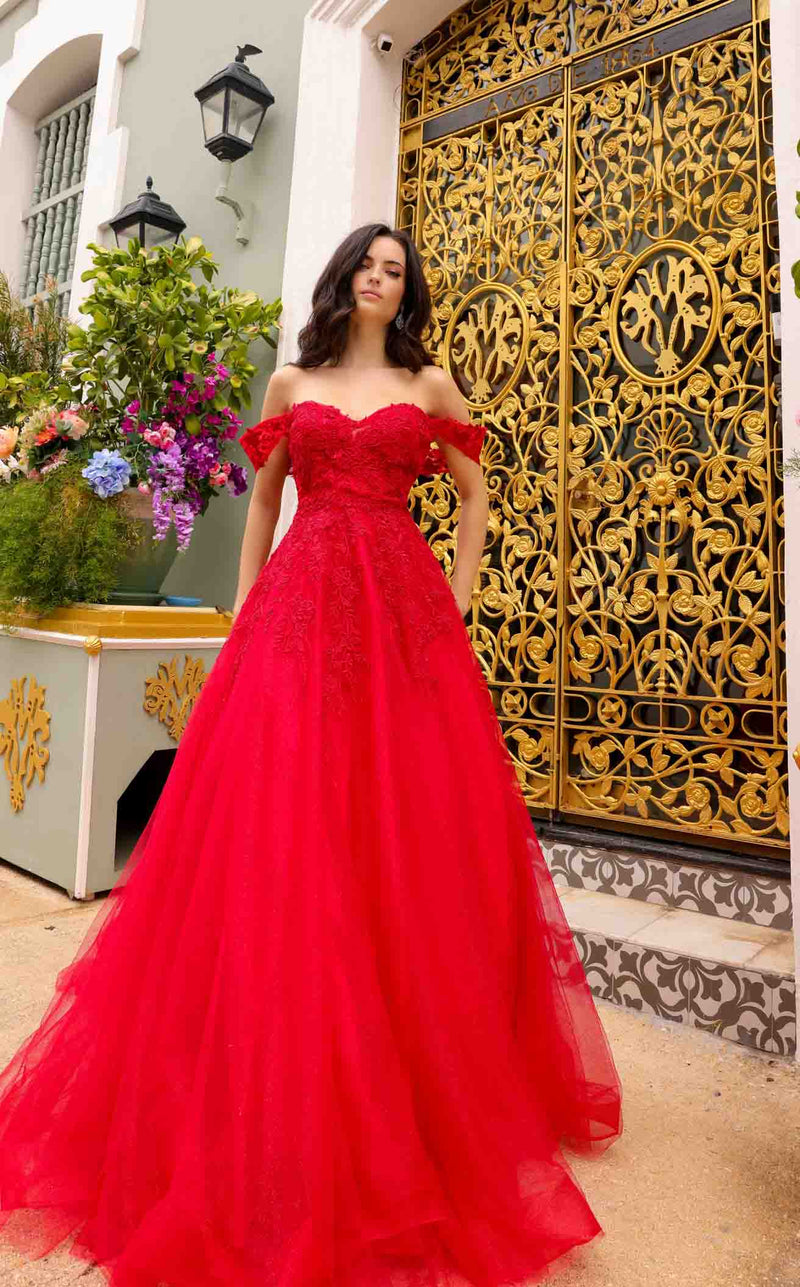 nox anabel red dress Long Beaded Sweetheart Prom Dresses with Lace-Up Backs Silver/Nude / 4
