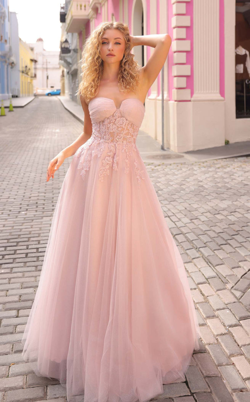 Nox Anabel T1326 Prom Dress - Light Mauve | NewYorkDress Nox Anabel T1326 Prom Dress - Light Mauve | NewYorkDress