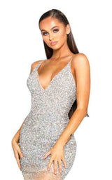 Portia and Scarlett PS1963 Silver/Nude