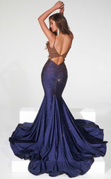 Portia and Scarlett PS22518 Navy/Gold