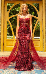 Portia and Scarlett PS22965 Deep Red