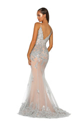Portia and Scarlett PS5005 Silver/Nude