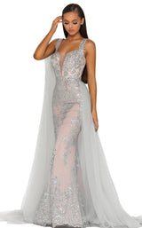 Portia and Scarlett PS5011 Silver/Nude