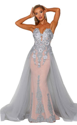 Portia and Scarlett PS6012 Silver/Nude