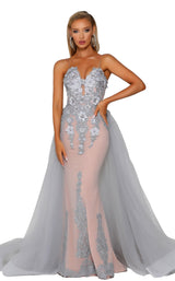 Portia and Scarlett PS6012 Silver/Nude