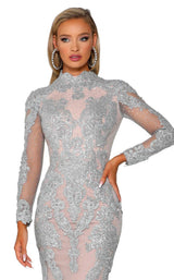 Portia and Scarlett PS6024 Silver/Nude