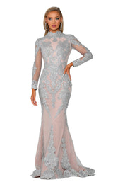 Portia and Scarlett PS6024 Silver/Nude
