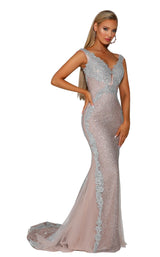 Portia and Scarlett PS6075 Silver/Nude