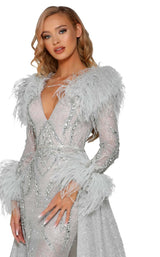 Portia and Scarlett PS6092 Silver-Nude