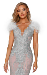 Portia and Scarlett PS6095 Silver-Nude